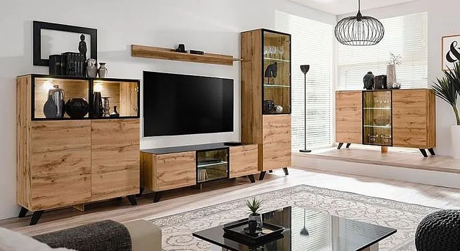 Komoda na nóżkach w stylu industrialnym