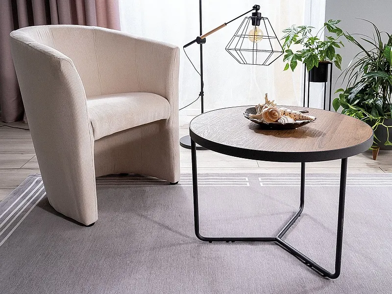 Fotel tapicerowany sztruksową tkaniną Fotel tapicerowany sztruksową tkaniną