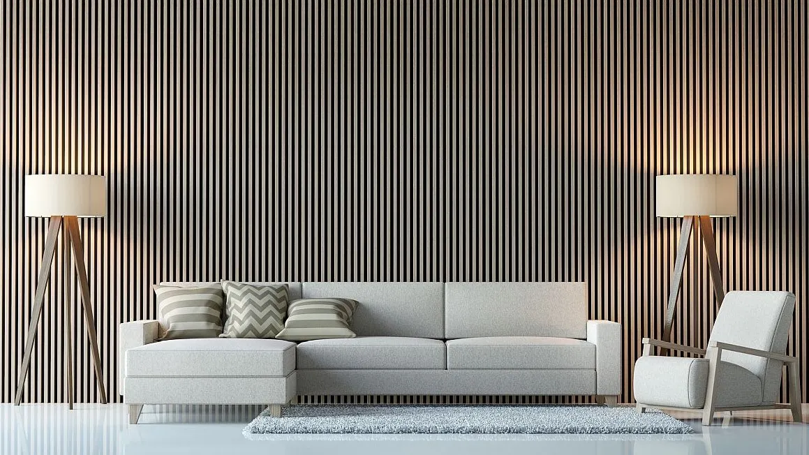 Panele lamelowe w salonie