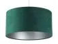 Lampa wisząca HOME 30 zielona/srebrna welurowa do salonu | MIRAT.