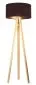 Lampa stojąca HOME 50 brązowa/złota/sosna elegancka do salonu | MIRAT.