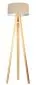 Lampa stojąca HOME 40 beżowa/biała/sosna na trójnogu | MIRAT.