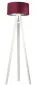 Lampa stojąca HOME 40 bordowa/srebrna/biała w stylu skandynawskim | MIRAT.