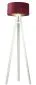 Lampa stojąca HOME 40 bordowa/złota/biała do salonu | MIRAT.