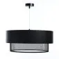 Lampa wisząca DOUBLE NET 40 czarna w stylu industrialnym | MIRAT.