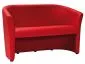 Czerwona sofa tapicerowana dwuosobowa do salonu lub kawiarni TM-2