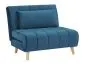 Fotel rozkładany BILLY VELVET niebieski do salonu | MIRAT.