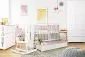 Łóżeczko dziecięce PAULA 120x60 białe bezpieczne niemowlęce I sklep meblowy MIRAT. styl SKANDYNAWSKI