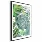 Plakat Tropikalna flora 29,7x42 cm z ramą czarną z marginesem | MIRAT.