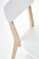 Krzesło BUGGI białe bukowe do kuchni i jadalni | MIRAT. w stylu SKANDYNAWSKI kolekcja