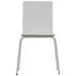 Krzesło ze sklejki laminowanej WERDI B białe do kawiarni I sklep meblowy MIRAT.