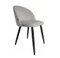 Zestaw krzeseł CLAUDINE 1 VELVET 2 szt jasno szare nowoczesne | MIRAT. w stylu  kolekcja