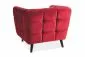 Fotel CASTELLO VELVET 1 bordowy z pikowaniami w stylu glamour | MIRAT. w stylu GLAMOUR kolekcja CASTELLO
