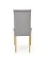 Krzesło DIEGO 3 VELVET jasnoszare na drewnianych nogach | MIRAT. styl SKANDYNAWSKI