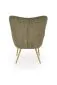 Fotel tapicerowany AMARO oliwkowy sztruksowy I sklep meblowy MIRAT.