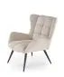 Fotel tapicerowany BYRON beżowy uszak I sklep meblowy MIRAT.