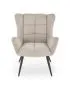 Fotel tapicerowany BYRON beżowy uszak I sklep meblowy MIRAT.