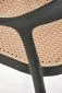 Krzesło K530 czarne/beżowe z tworzywa PVC do ogrodu I sklep meblowy MIRAT.