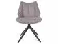 Szare krzesło obrotowe fotelowe CODA Brego do biura i jadalni | MIRAT styl LOFT