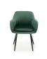 Krzesło K429 VELVET ciemnozielone tapicerowane aksamitem | MIRAT. styl GLAMOUR, LOFT