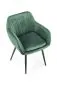Krzesło K429 VELVET ciemnozielone tapicerowane aksamitem | MIRAT. styl GLAMOUR, LOFT