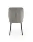 Krzesło K432 VELVET szare tapicerowane aksamitem | MIRAT. styl GLAMOUR, LOFT