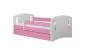 Łóżko dziecięce CLASSIC 2 160x80 różowe z materacem | MIRAT.  kolekcja CLASSIC