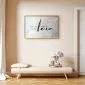Plakat With love 30x21 cm z ramą złotą bez marginesu | MIRAT.