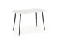 Stół MARCO 120x70 biały marmur/czarny do jadalni | MIRAT. styl GLAMOUR, LOFT