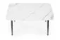 Stół MARCO 120x70 biały marmur/czarny do jadalni | MIRAT. styl GLAMOUR, LOFT