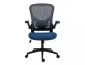 Fotel biurowy Q-333 szary/niebieski z kółkami do paneli i płytek I sklep meblowy MIRAT.