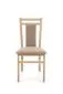 Krzesło HUBERT 8 dąb sonoma drewniane z miękkim siedziskiem | MIRAT. styl KLASYCZNY