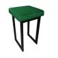 Taboret MAESTRO LOW MG VELVET zielony na metalowych nogach | MIRAT. w stylu  kolekcja