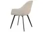 Eleganckie krzesło do jadalni Vinto Brego jasnobeżowe | MIRAT styl LOFT