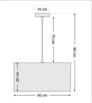 Lampa wisząca KWADRO LEN 001-40w20 jasna beżowa lniana I sklep meblowy MIRAT.