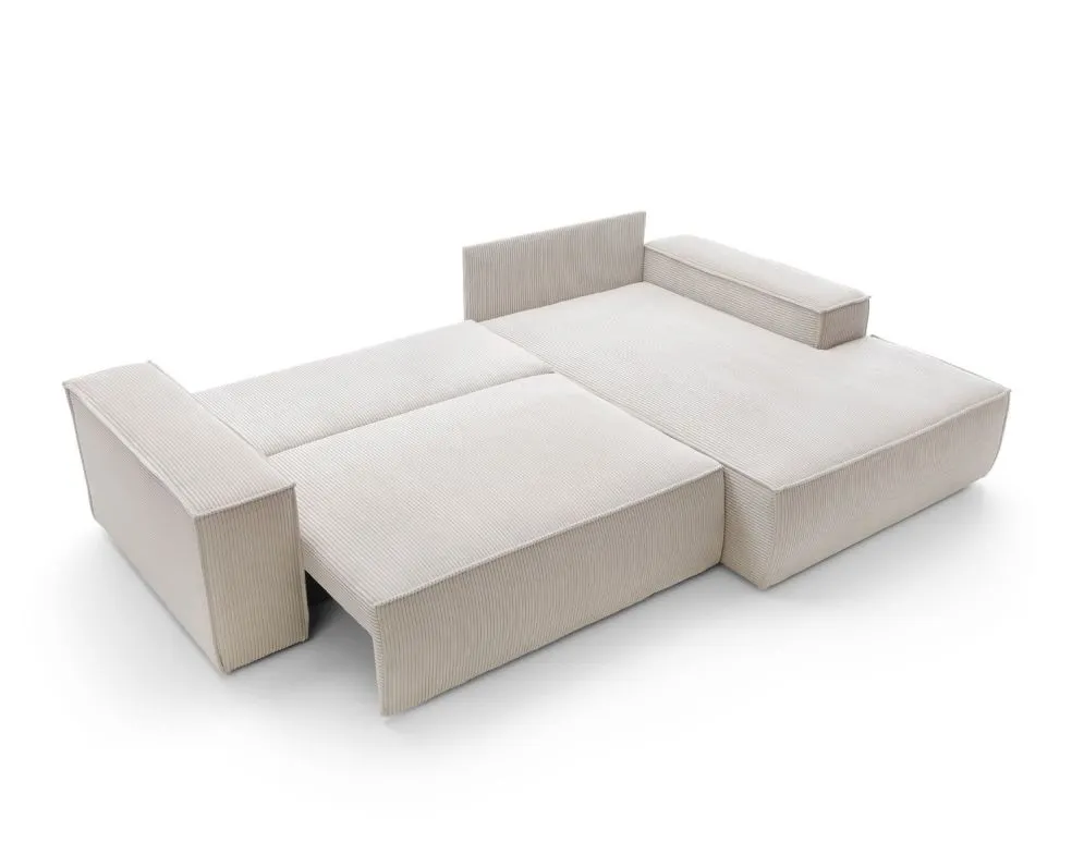 Narożnik z funkcją spania FELICIA M kremowy prawy/lewy I sklep meblowy MIRAT.