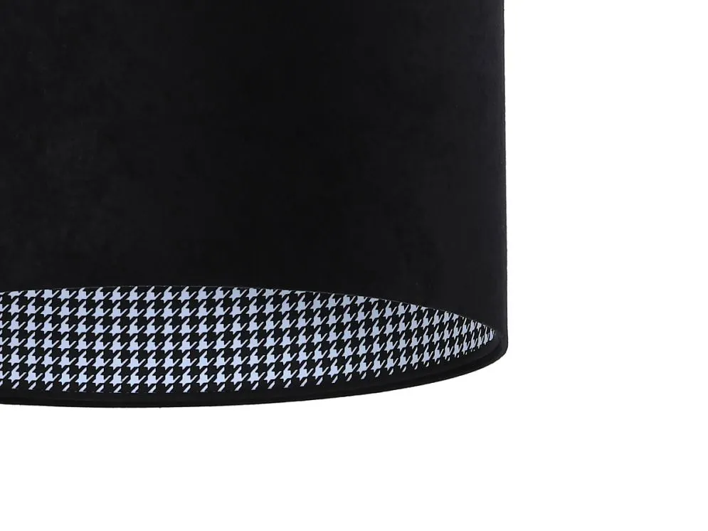 Lampa wisząca HOME 40 czarna w stylu glamour | MIRAT.