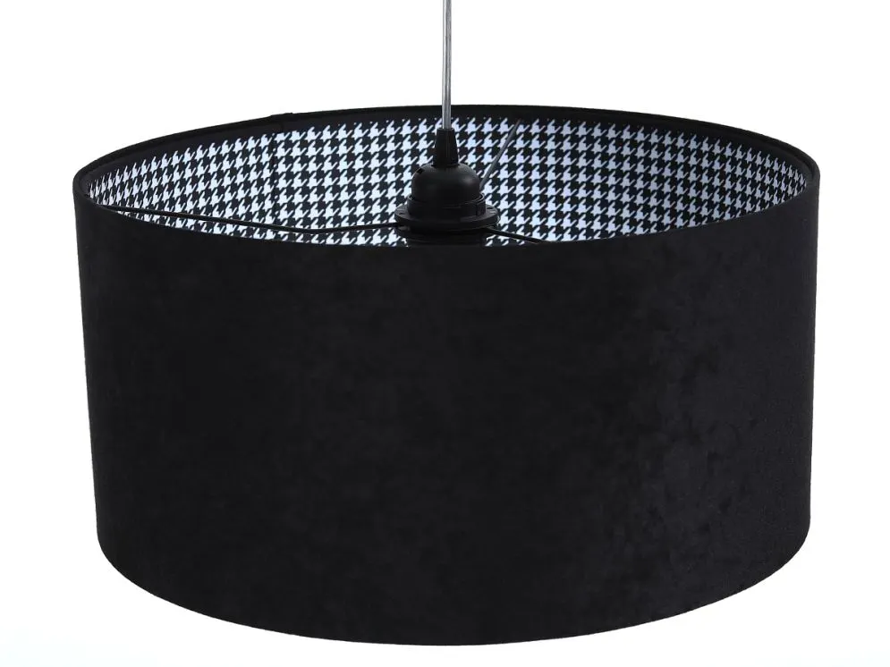 Lampa wisząca HOME 40 czarna w stylu glamour | MIRAT.