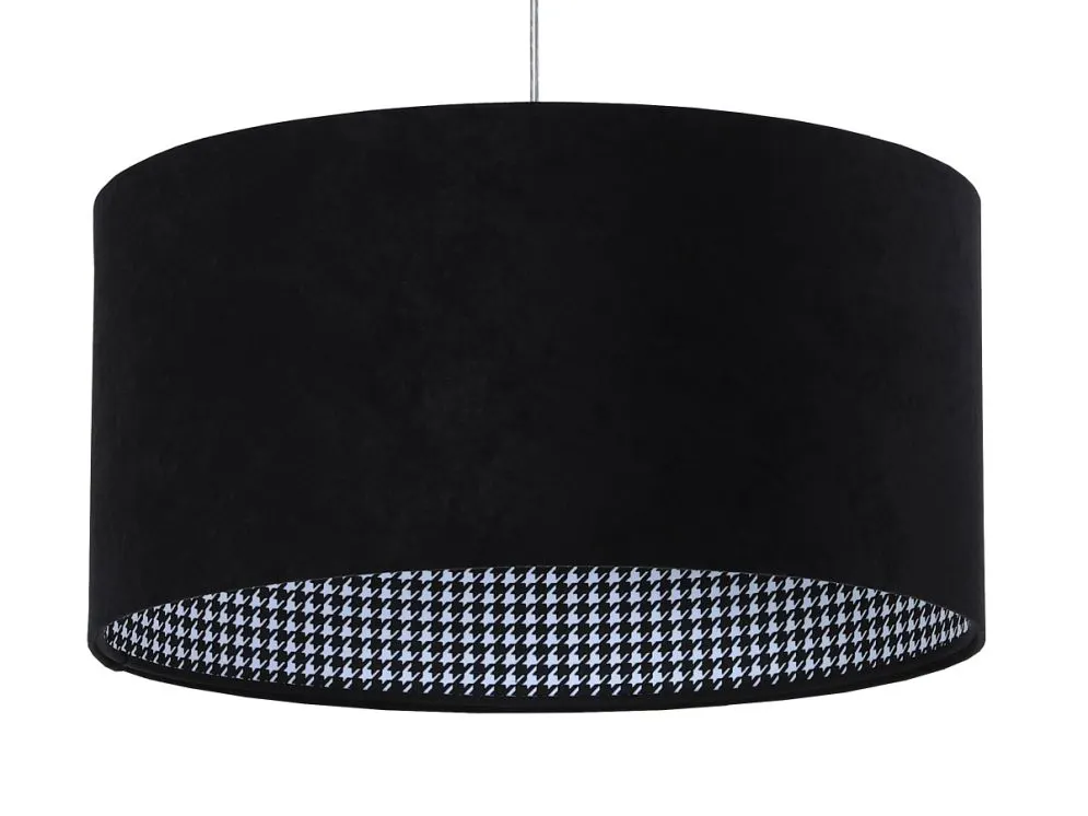 Lampa wisząca HOME 40 czarna w stylu glamour | MIRAT.