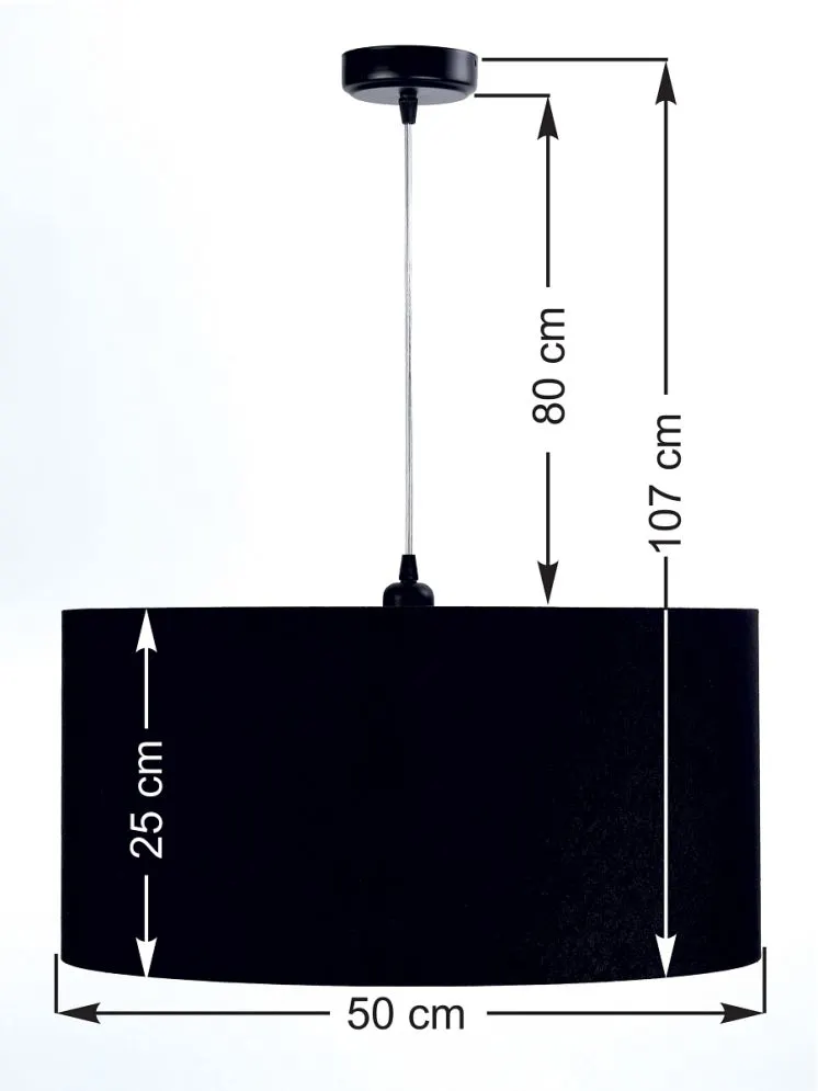 Lampa wisząca HOME 50 czarna nad stół do jadalni | MIRAT.