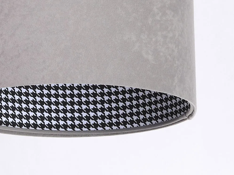 Lampa wisząca HOME 30 szara aksamitna polskiej produkcji | MIRAT.