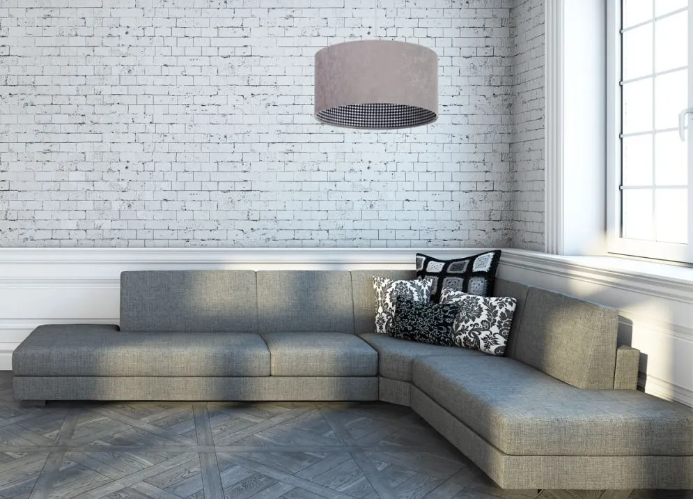 Lampa wisząca HOME 50 szara nad stół do salonu | MIRAT.