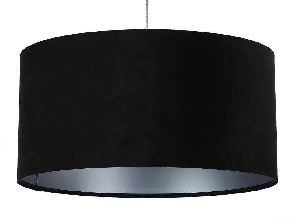Lampa wisząca HOME 50 czarna/srebrna w stylu glamour | MIRAT. w stylu kolekcja