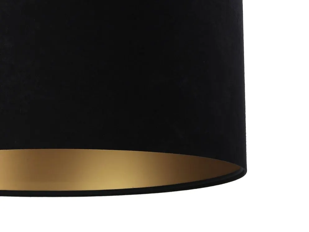 Lampa wisząca HOME 60 czarna/złota w kształcie walca | MIRAT. w stylu  kolekcja