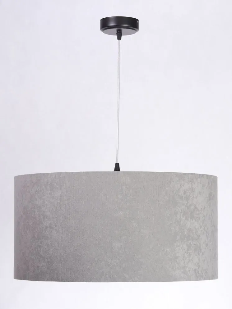 Lampa wisząca HOME 60 szara/srebrna welurowa polskiej produkcji | MIRAT. w stylu  kolekcja