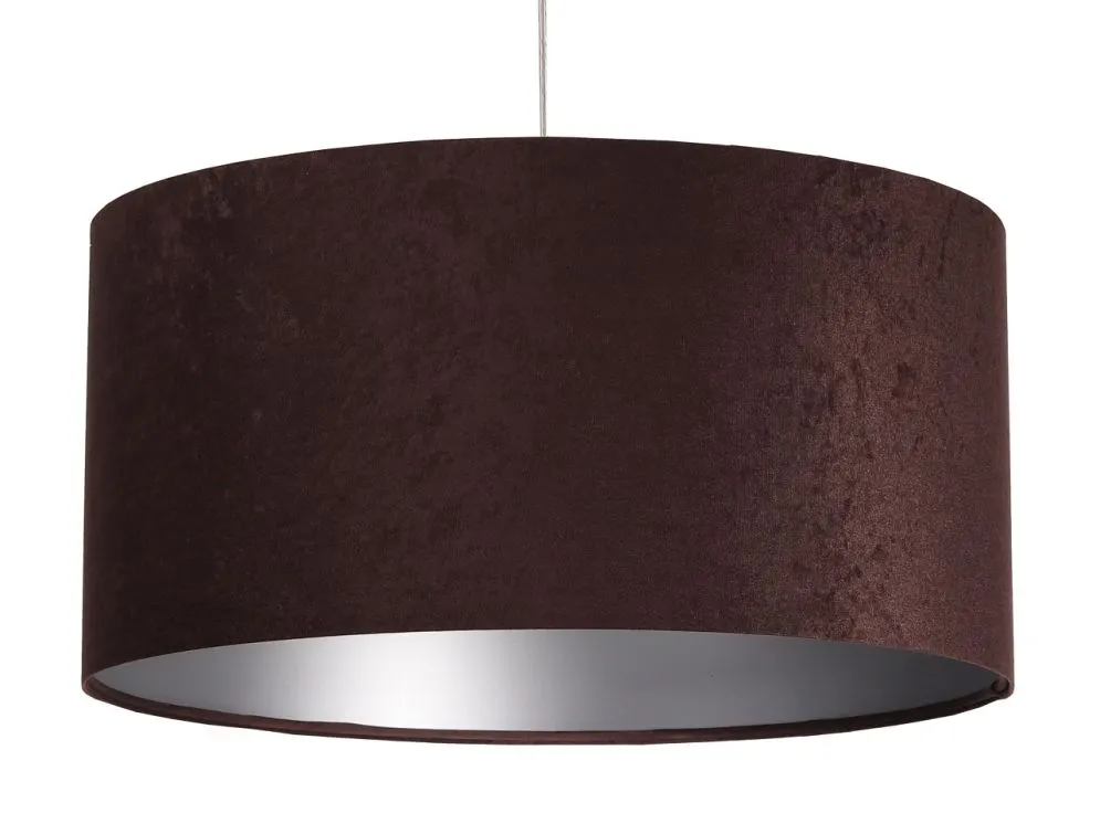 Lampa wisząca HOME 30 brązowa/srebrna mała w kształcie walca | MIRAT. w stylu  kolekcja