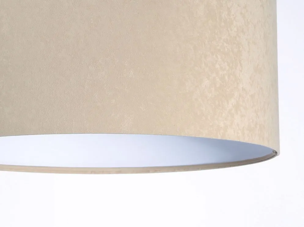 Lampa wisząca HOME 50 beżowa/biała w kształcie walca | MIRAT. w stylu  kolekcja