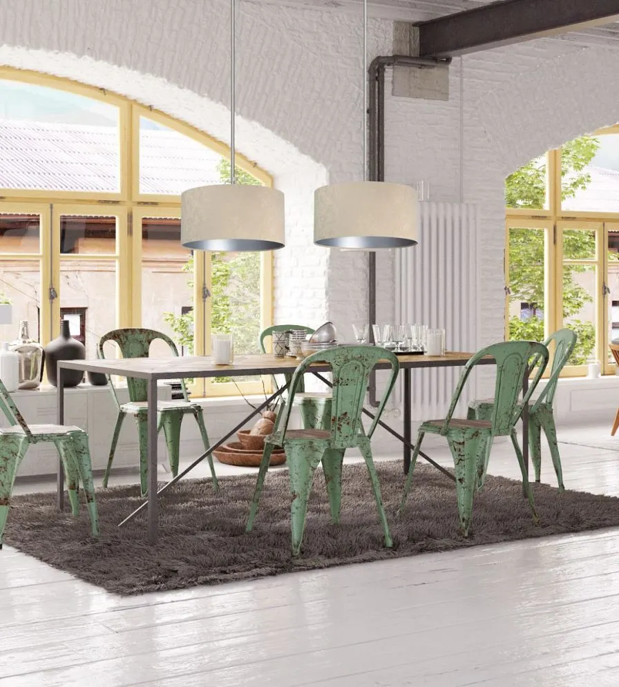 Lampa wisząca HOME 60 beżowa/srebrna w stylu glamour | MIRAT.