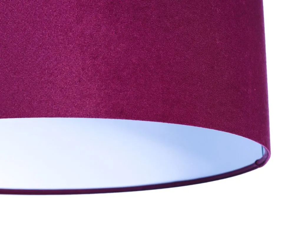 Lampa wisząca HOME 40 fioletowa/biała nowoczesna walec | MIRAT.