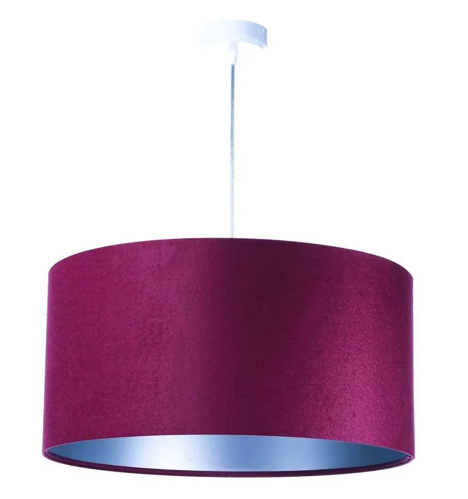 Lampa wisząca HOME 40 fioletowa/srebrna w stylu glamour | MIRAT.